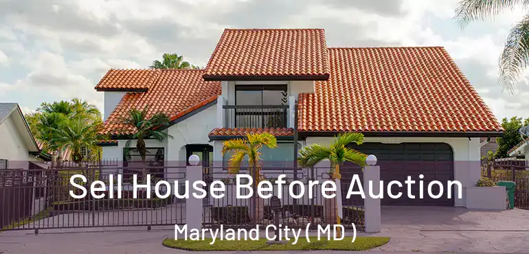  Sell House Before Auction Maryland City ( MD )