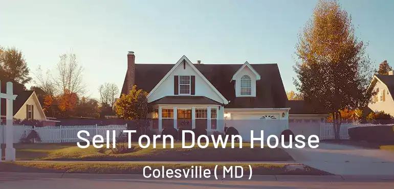  Sell Torn Down House Colesville ( MD )